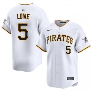 White Brandon Lowe #5 Pirates Baseball Stitched Jersey | Exclusive Men Fit 98968073