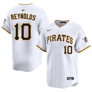 White Bryan Reynolds #10 Pittsburgh Pirates Baseball Embroidery Jersey | Durable Men Fit 96719517