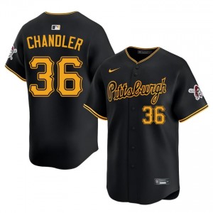Licensed Bubba Chandler #36 Black Baseball Embroidery Jersey | Pirates Men Collection Edition 50650029