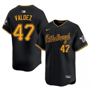 Replica Enmanuel Valdez #47 Black Baseball Sewn Jersey | Pittsburgh Buccos Men Collection Edition 37449914