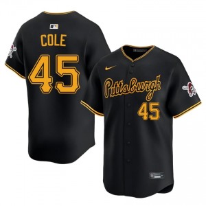 Exclusive Gerrit Cole #45 Black Baseball Stitched Jersey | Pittsburgh Pirates Men Collection Edition 62706235
