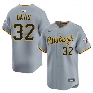 Henry Davis #32 Pirates Baseball Jersey | Pro-Grade Men Gray Embroidery Edition 46879446