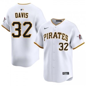 White Henry Davis #32 Pittsburgh Buccos Baseball Stitched Jersey | Premium Men Fit 15308251