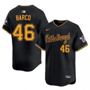 Professional Hunter Barco #46 Black Baseball Stitched Jersey | Pirates Men Collection Edition 28261959