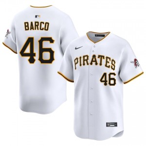 White Hunter Barco #46 PIT Baseball Stitch Jersey | Durable Men Fit 52557307