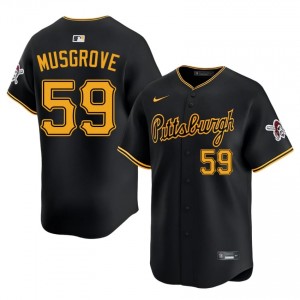 Replica Joe Musgrove #59 Black Baseball Stitched Jersey | Pirates Men Collection Edition 96258310