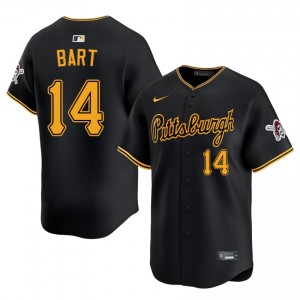 MLB Joey Bart #14 Black Baseball Stitch Jersey | Pirates Men Collection Edition 62927763