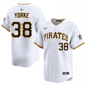 White Nick Yorke #38 Pirates Baseball Stitched Jersey | Exclusive Men Fit 10811667