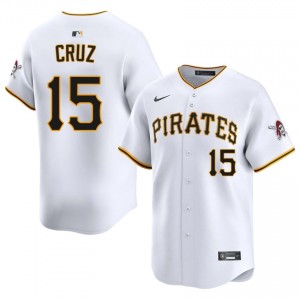 White Oneil Cruz #15 Pirates Baseball Sewn Jersey | Premium Men Fit 99003383