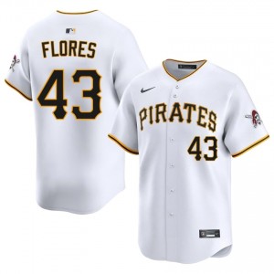 White Rafael Flores #43 Pittsburgh Buccos Baseball Stitched Jersey | Professional Men Fit 59244649