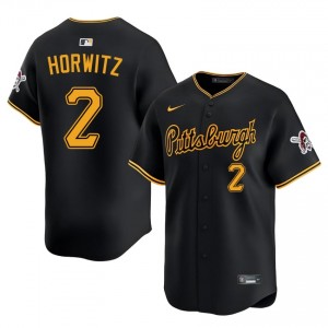 MLB Spencer Horwitz #2 Black Baseball Stitched Jersey | Pittsburgh Buccos Men Collection Edition 97419342