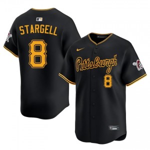 Durable Willie Stargell #8 Black Baseball Stitched Jersey | PIT Pirates Men Collection Edition 68719366