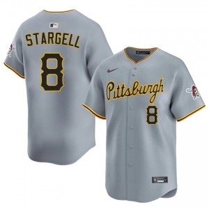 Willie Stargell #8 Pirates Baseball Jersey | Pro-Grade Men Gray Stitched Edition 78090575
