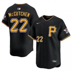 Men Andrew McCutchen #22 Black Limited Stitched Jersey | Pittsburgh Buccos Official Baseball Gear 21636102