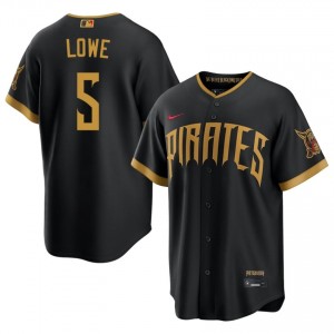 MLB Brandon Lowe #5 Blcak City Connect Baseball Stitched Jersey | Pirates Men Collection Edition 49038146