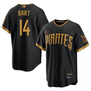 Iconic Joey Bart #14 Blcak City Connect Baseball Embroidery Jersey | PIT Men Collection Edition 25617429
