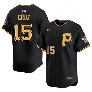 Men Oneil Cruz #15 Black Limited Embroidery Jersey | Pirates Genuine Baseball Gear 61889851