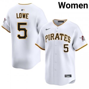 Brandon Lowe #5 Pittsburgh Buccos Baseball Jersey | Genuine Women White Embroidery Edition 99417100