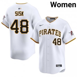 Evan Sisk #48 Pittsburgh Buccos Baseball Jersey | Pro-Grade Women White Embroidery Edition 86322974