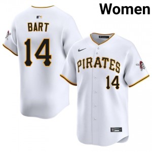 Joey Bart #14 Pirates Baseball Jersey | Pro-Grade Women White Sewn Edition 82304560