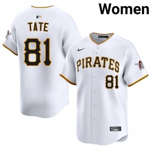 Joshua Tate #81 Pittsburgh Pirates Baseball Jersey | Genuine Women White Stitched Edition 41742934