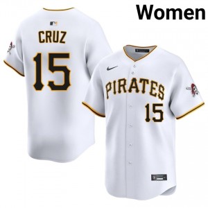 Oneil Cruz #15 PIT Baseball Jersey | Elite Women White Sewn Edition 66319288