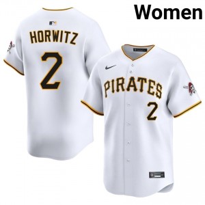 Spencer Horwitz #2 Pittsburgh Pirates Baseball Jersey | Pro-Grade Women White Stitched Edition 59913537