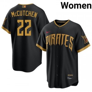 Women Andrew McCutchen #22 Blcak City Connect Stitched Jersey | PIT Pirates Officially Licensed Baseball Gear 95357852