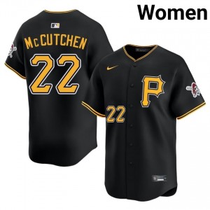 Premium Andrew McCutchen #22 Black Limited Baseball Embroidery Jersey | PIT Pirates Women Collection Edition 20991084