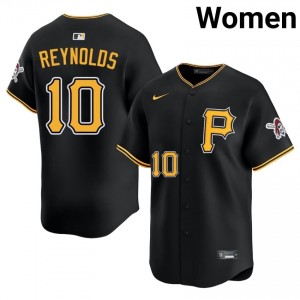 Replica Bryan Reynolds #10 Black Limited Baseball Sewn Jersey | PIT Women Collection Edition 87008745