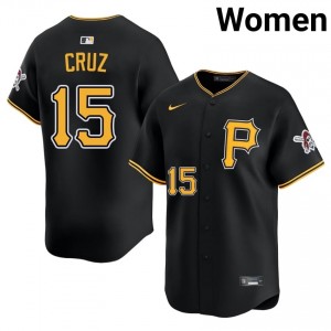 Iconic Oneil Cruz #15 Black Limited Baseball Stitch Jersey | Pittsburgh Buccos Women Collection Edition 22247048