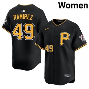 Replica Yohan Ramirez #49 Black Limited Baseball Sewn Jersey | Pittsburgh Pirates Women Collection Edition 91150546
