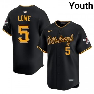 Black Brandon Lowe #5 Pittsburgh Buccos Baseball Stitched Jersey | Replica Youth Fit 20726275