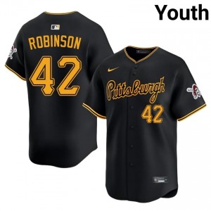 Black Jackie Robinson #42 Pittsburgh Buccos Baseball Embroidery Jersey | Professional Youth Fit 74638082