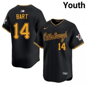 Black Joey Bart #14 Pirates Baseball Embroidery Jersey | Licensed Youth Fit 76060456