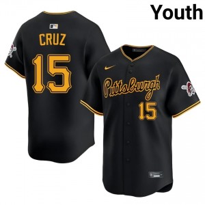 Black Oneil Cruz #15 PIT Baseball Embroidery Jersey | MLB Youth Fit 77020397