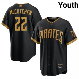 Pirates Andrew McCutchen #22 Blcak Youth City Connect Iconic Baseball Embroidery Jersey | 2026 Season 65021696