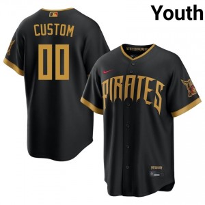PIT Custom #00 Blcak Youth City Connect MLB Baseball Stitched Jersey | 2026 Season 84710172
