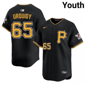 #65 Jose Urquidy Authentic Youth Limited Baseball Jersey | Pittsburgh Buccos Black Fan Gear 19252053